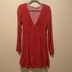 Low cut long sleeve PacSun dress